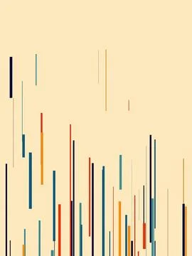 Simple and creative geometric pattern with pastel colors and clean lines. 스톡 일러스트