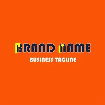 Simple and creative logo design for your business Stock Illustration