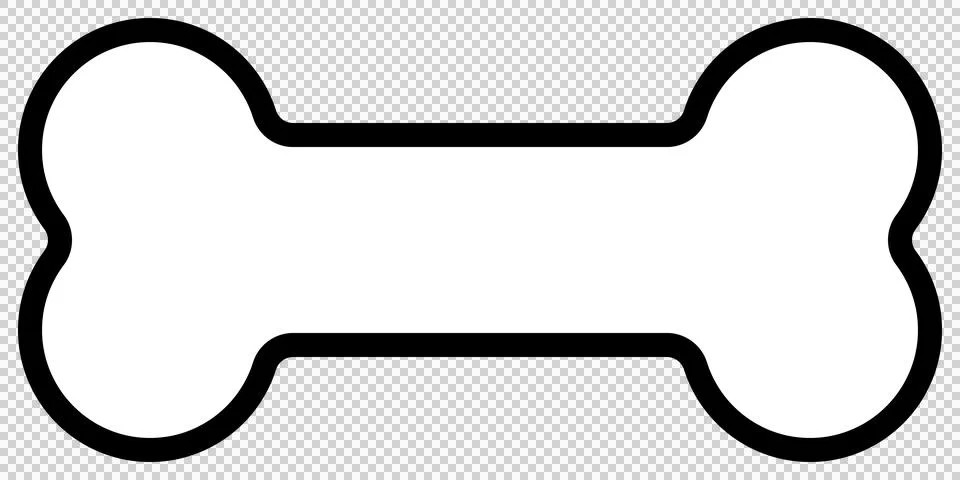 Simple and cute bone line drawing icon Stock-Illustration
