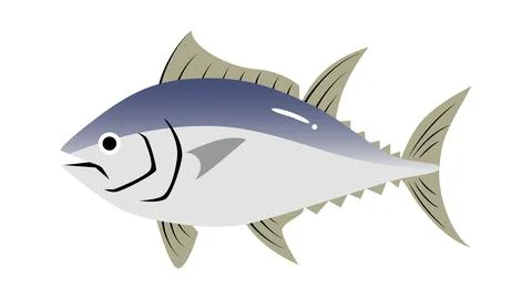 A simple and cute illustration of Tuna (Maguro). Food and fish vector materia Stock Illustration