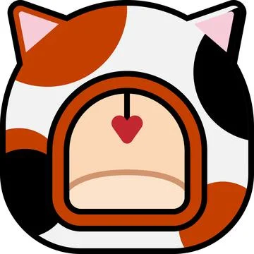 Simple and cute pet line icons of cat nest-2 Illustrazione stock