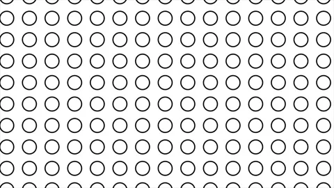 Simple and elegant background with moving black circles Video stock 245420709