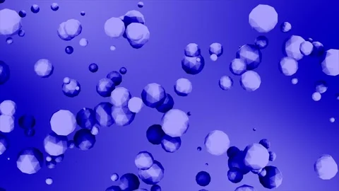 Simple and elegant Blue 3d sphere shapes geometrical background Stock Footage 296981241