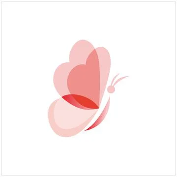 Simple and elegant butter fly Stock Illustration