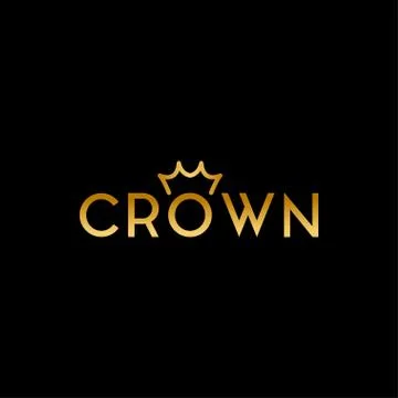 Simple and elegant crown logo design template Stock Illustration