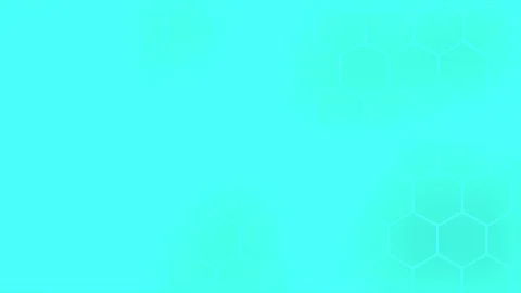 Simple and elegant Cyan hexagonal pattern futuristic minimal background Stock-Footage 296055359