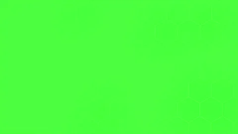 Simple and elegant Green hexagonal pattern futuristic minimal background Stock Footage 296055367