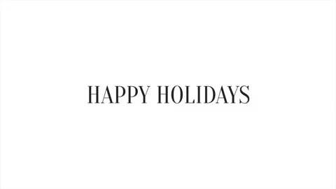 Simple and elegant Happy Holidays greeting card for your loved ones Video stock 285379460