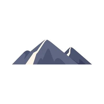 Simple and elegant illustration featuring a mountain range Stock Illustration