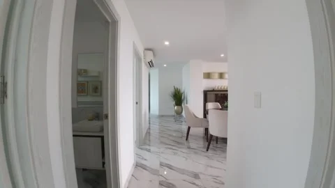 Simple And Elegant Interior Design Of Modern Apartment In Punta Centinela, Stock Footage 248053480