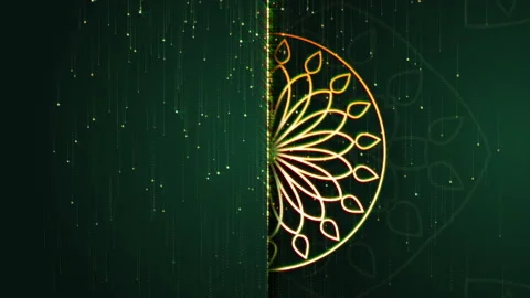 Simple and Elegant Islamic Decoration Background Stock Footage 235870654