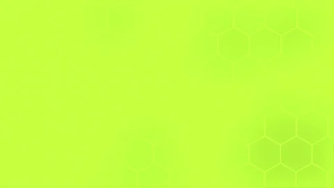 Simple and elegant Lime green hexagonal pattern futuristic minimal background Stock Footage 296055368