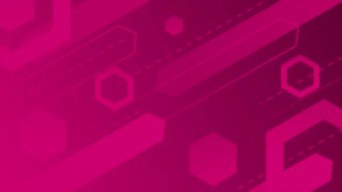 Simple and elegant multiple shape geometrical Magenta red gradient background Stock Footage 295941949
