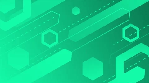 Simple and elegant multiple shape geometrical Turquoise gradient background Stock Footage 295942031