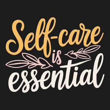 Simple and Elegant Vector Quote for Mental Health Awareness and Wellbeing Stock Illustration