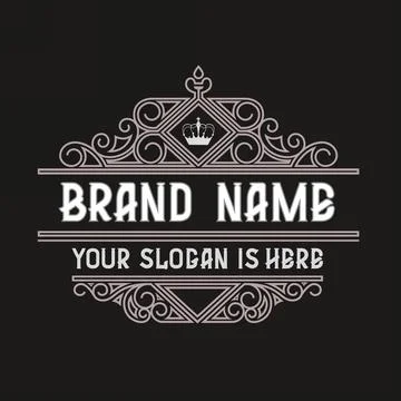 Simple and elegant vintage frame design template. Vector vintage logo Illustrazione stock