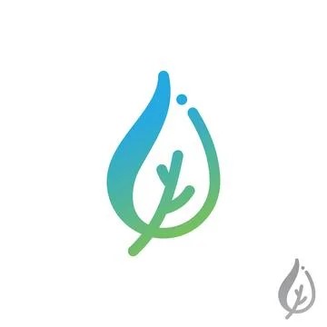 Simple and flat style leaf for element design Illustrazione stock