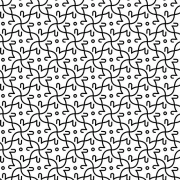 Simple and graceful floral pattern design template, Elegant lineart logo design Stock Illustration