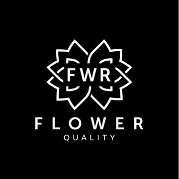 Simple and graceful monogram design template, Elegant logo design, vector Stock Illustration