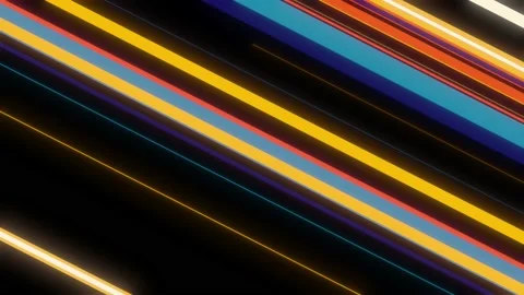 Simple and minimal diagonal lines 70s colors vintage design featuring basic Stock Footage 232806637