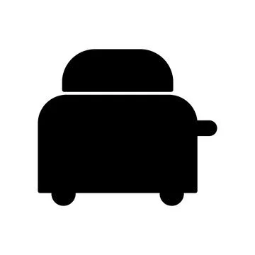 Simple and Modern Black Sofa Icon for Home Interior Design Use Stock Illustration