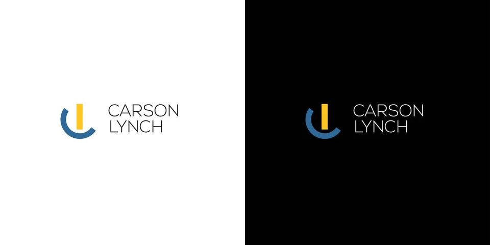 Simple and modern CL initials logo 1 Stock Illustration