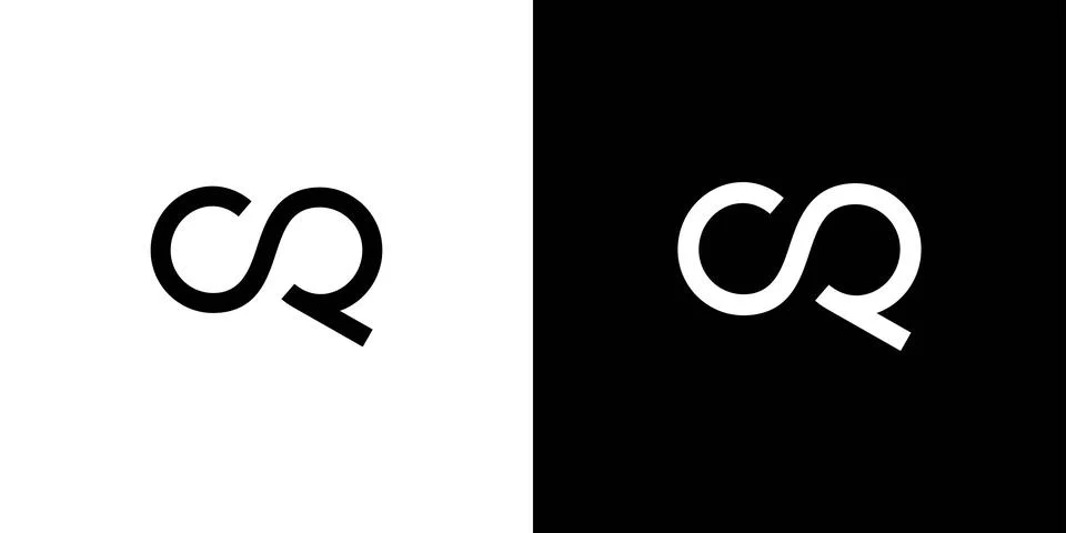 Simple and modern CP initials logo design Stock Illustration