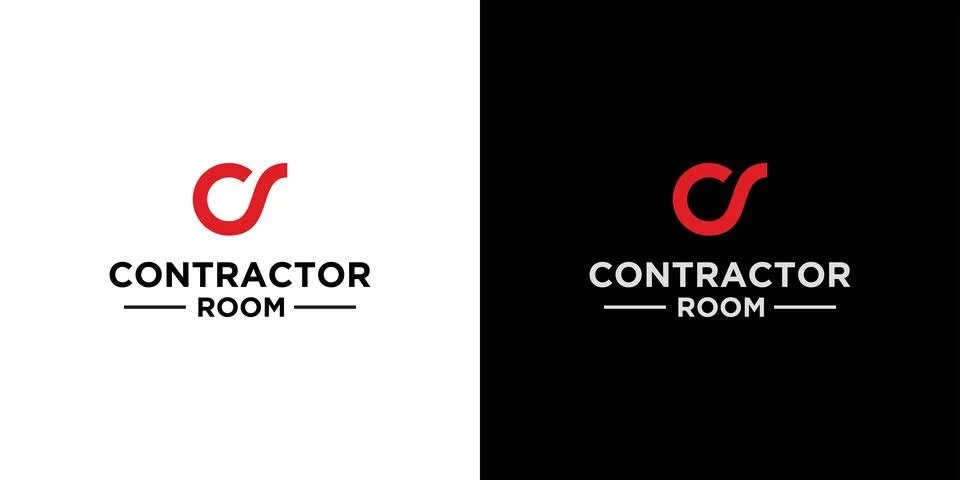 Simple and modern CS initials logo Stock Illustration