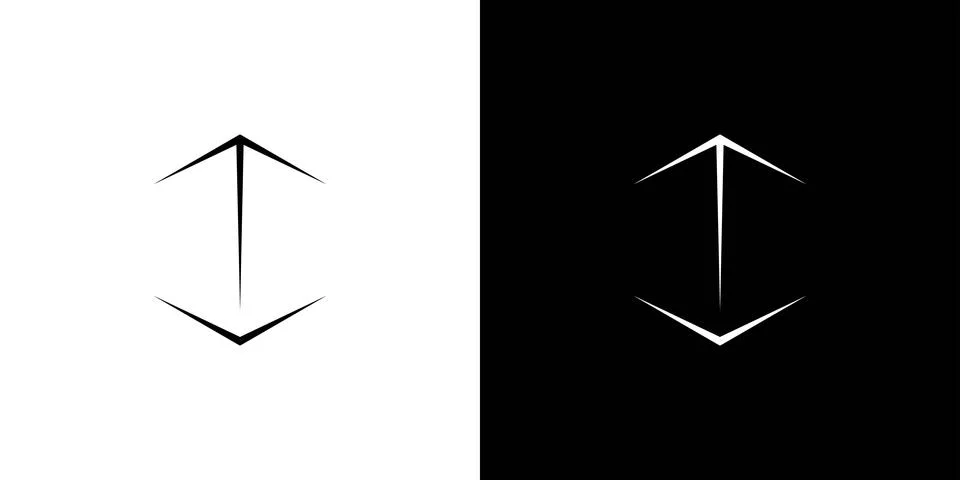 Simple and modern cube logo design Stock Illustration