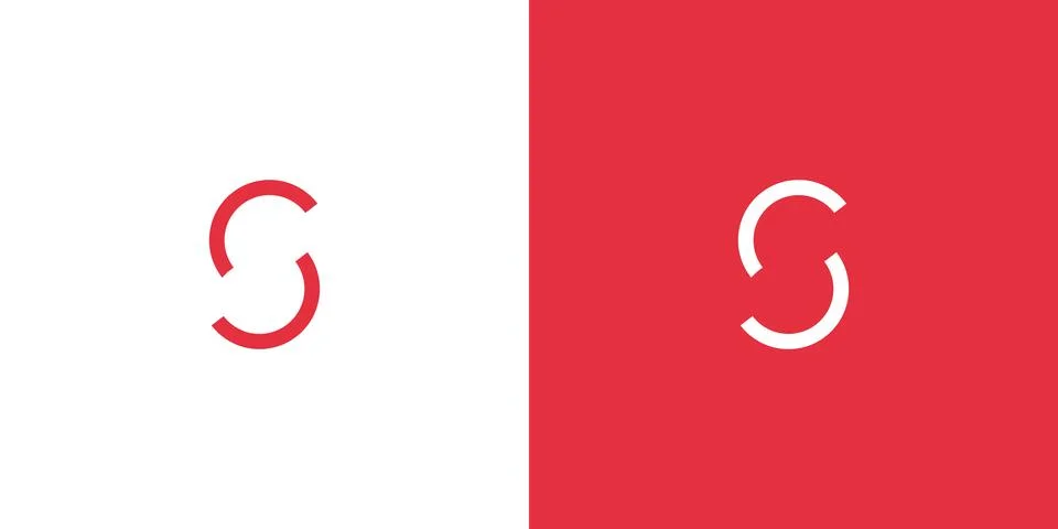 Simple and Modern S initials logo design Stock Illustration
