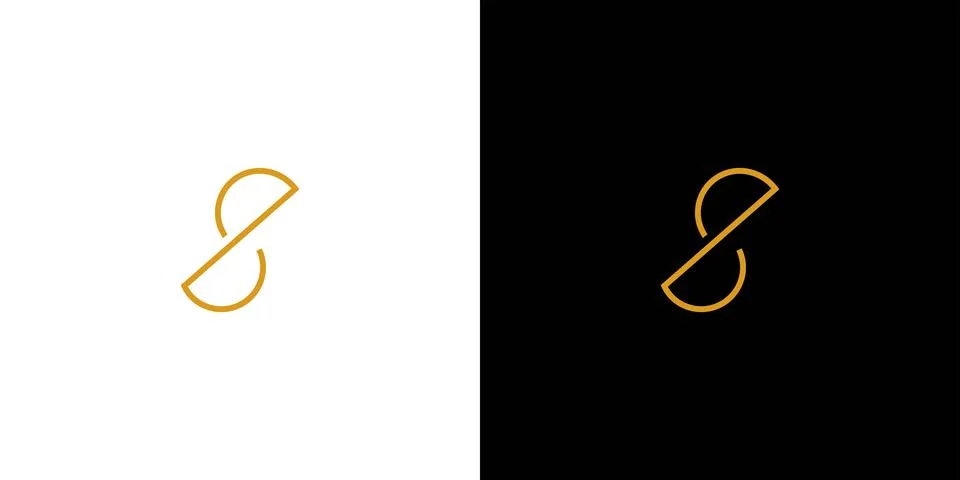 Simple and Modern S initials logo design 1 Stock Illustration