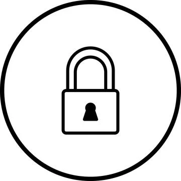 Simple and modern security icon illustration representing protection and pr.. Stockillustratie