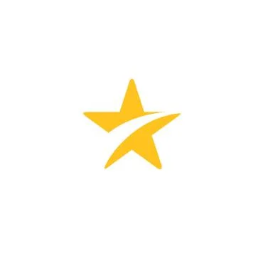 Simple and modern star logo symbol Stock Illustration