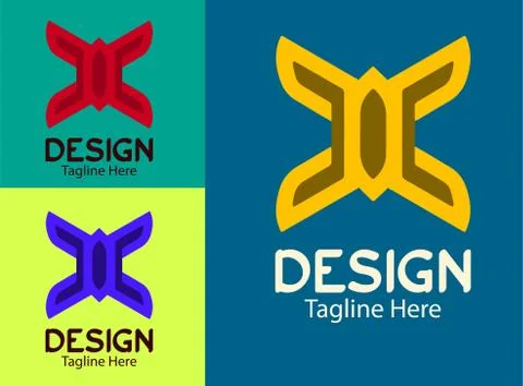Simple and modern vector design template, which you can use as logo, icon, sy Stock Illustration