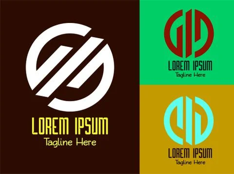 Simple and modern vector design template, which you can use as logo, icon, sy Stock-Illustration