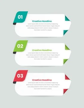 Simple and professional business strategy process presentation infographic .. 스톡 일러스트