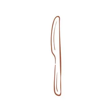 A Simple And Sharp Dining Knife For Meals And Cutlery Sets Vector Illustratio Illustration