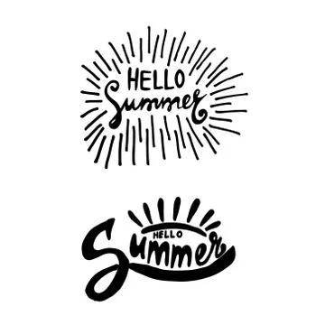 Simple and stylish collection of modern illustrations, vector hand drawn Stock Illustration