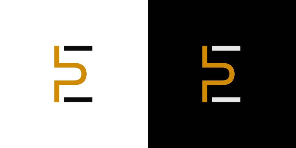 Simple and unique  E logo design Illustrazione stock