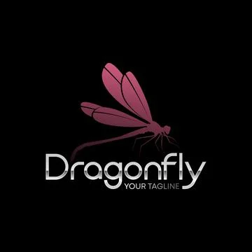 Simple and unique illustration dragonfly in flying graphic concept vector Stock Illustration