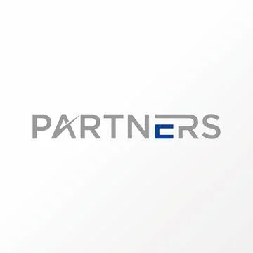 Simple and unique letter or word PARTNERS in creative image graphic Stock Illustration
