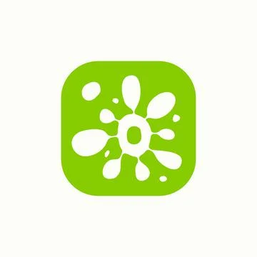 Simple and unique water splash around with center point Stock-Illustration