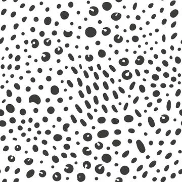 Simple animalistic abstract seamles pattern with spots and dots. Background for 스톡 일러스트