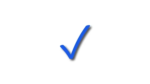 Simple Animated Check Mark Minimalist St... | Stock Video | Pond5