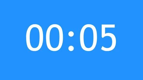 SIMPLE ANIMATED COUNTDOWN TIMER CLOCK FROM. SECONDS COUNTDOWN FROM 0 TO 20 .. 스톡 일러스트
