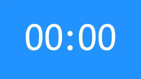 SIMPLE ANIMATED COUNTDOWN TIMER CLOCK FROM. SECONDS COUNTDOWN FROM 0 TO 20 .. Illustrazione stock