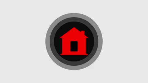 Simple animated house icon, concept of home,isolated on background Stock Footage 263695757