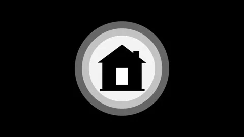 Simple animated house icon, concept of home,isolated on background Stock Footage 263695762