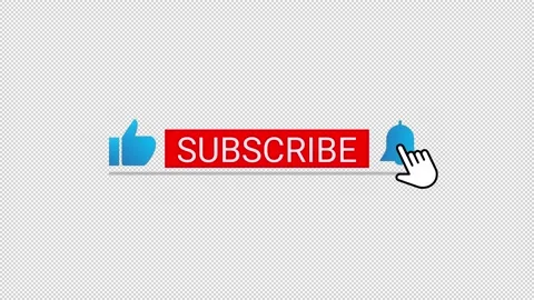 Simple Animated Subscribe Button Stock Footage 197019531