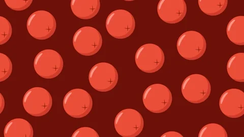 Simple animation abstract red berries Stock Footage 220071998